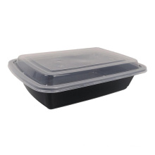Rectangular Bento Lunch Boxes with Lids, Reusable Plastic Food Storage Container BPA Free Meal Prep Container